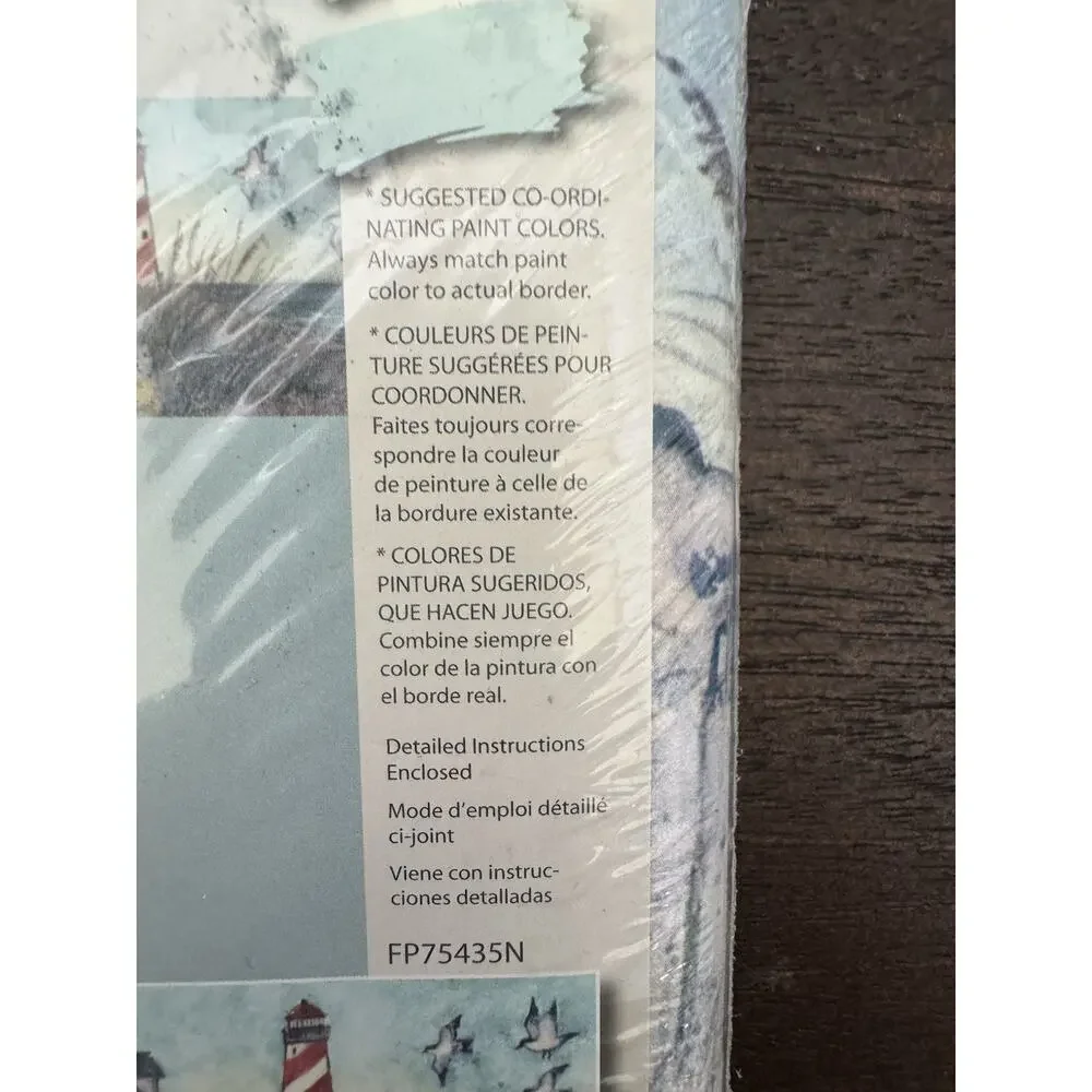 VTG 3 Wall Borders Home Trends Coast Coastal Cottage Ocean Core Seaside Chic